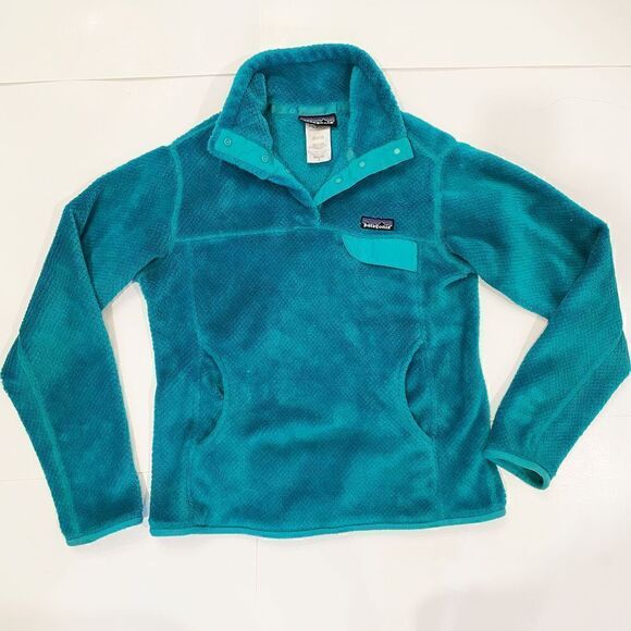 Patagonia Synchilla Snap Neck Fleece Pullover Green women’s  size Small - Picture 1 of 5